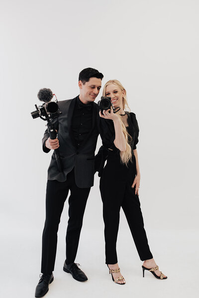 Jess + Corey, behind the cameras