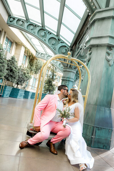 A vow renewal at Little White Wedding Chapel