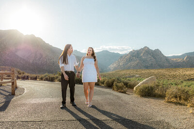 Hannah + Anthony · Red Rock Canyon engagement photography by The Combs Creative